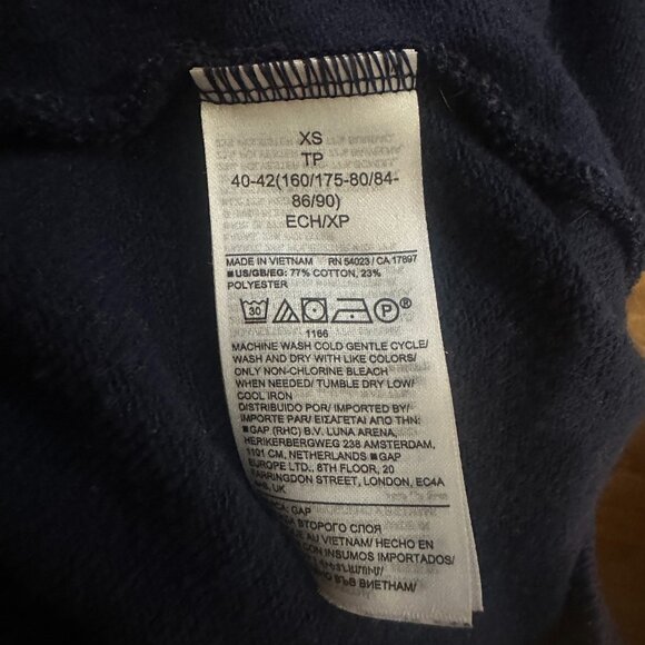 Gap Sweatpants Size XS in Navy and Light Grey - Picture 8 of 9